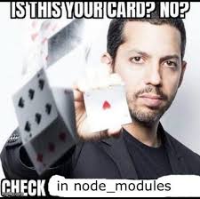 node modules meme